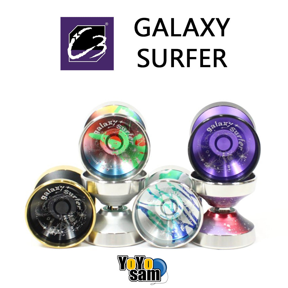 C3yoyodesign Galaxy Surfer Yo-Yo - Wide Rimmed Bi-Metal YoYo