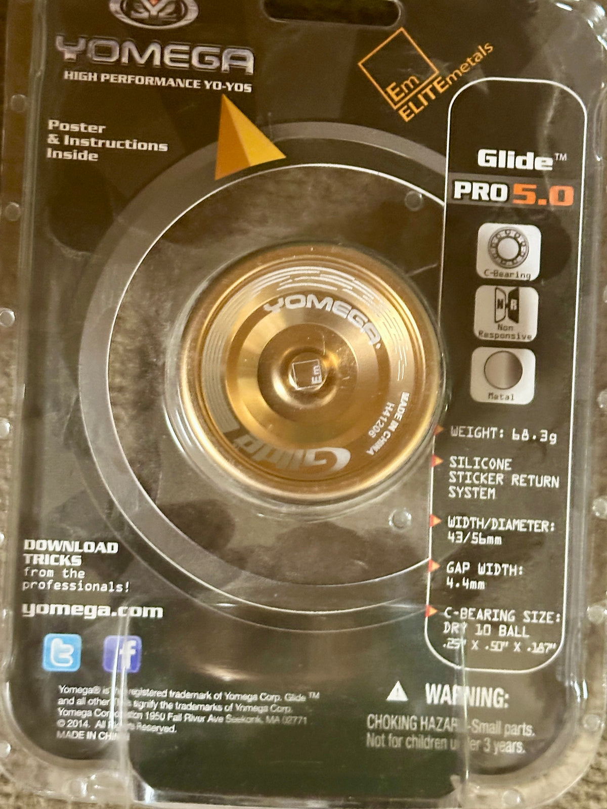 Yomega Glide Unresponsive Aluminum Yo-Yo — view 2