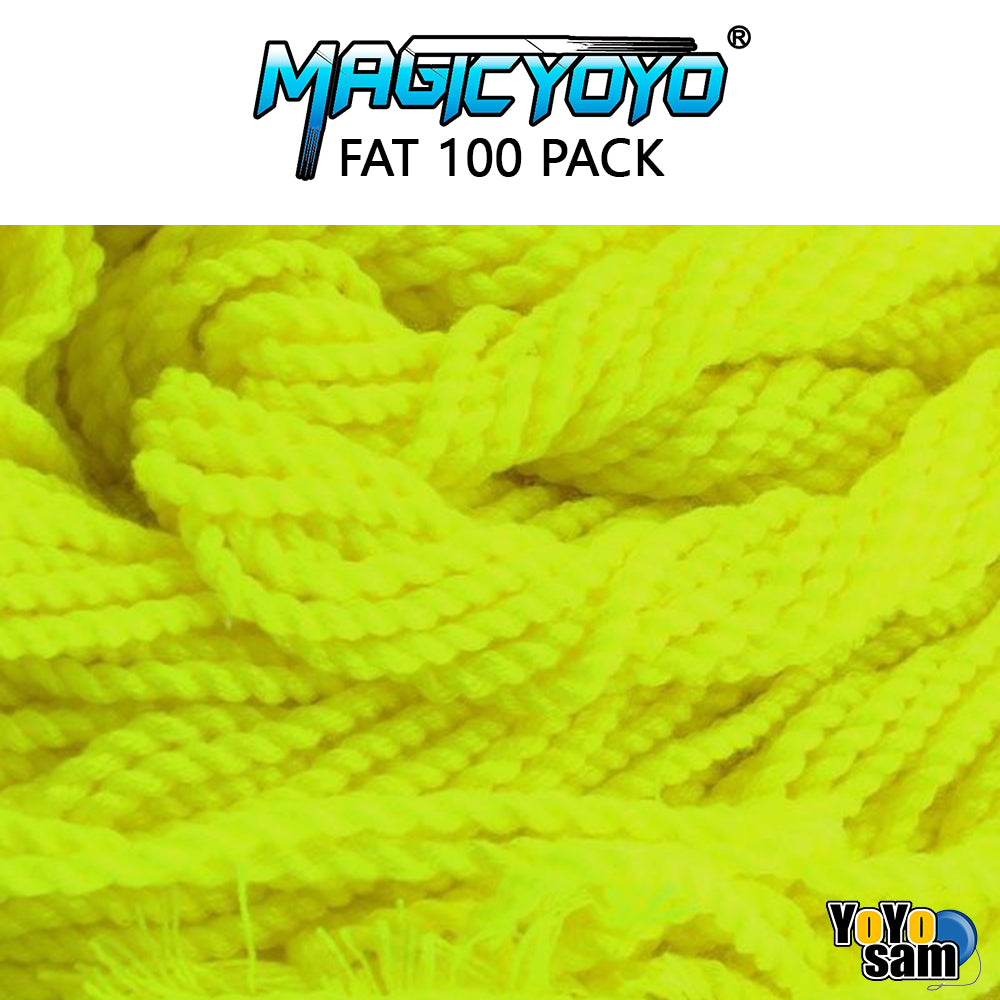 MAGICYOYO Polyester Yo -Yo Strings - 100 Pack - 100% Polyester - FAT