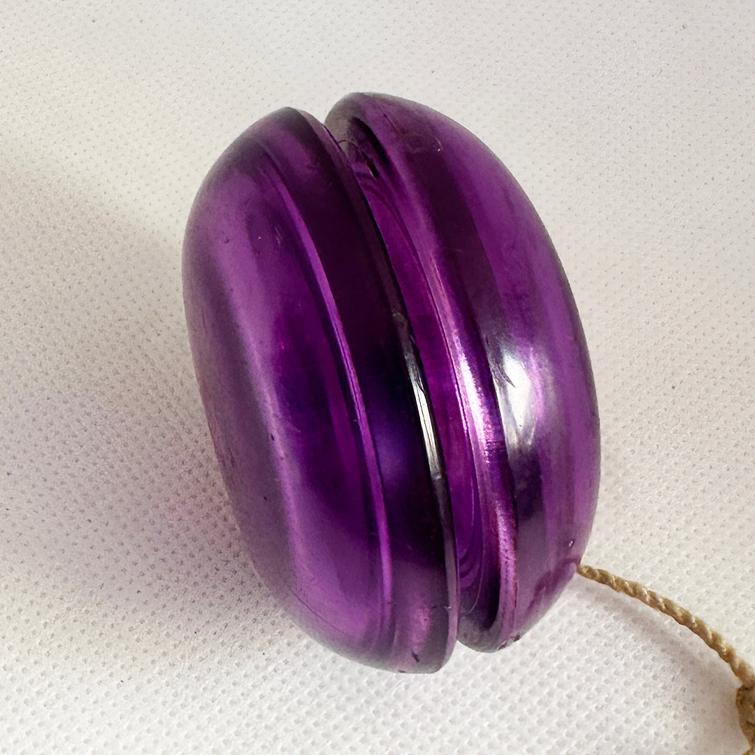 Vintage Duncan Fluer-de-lis Imperial Yo-Yo -Purple-Very Good Condition-Made in USA — view 4