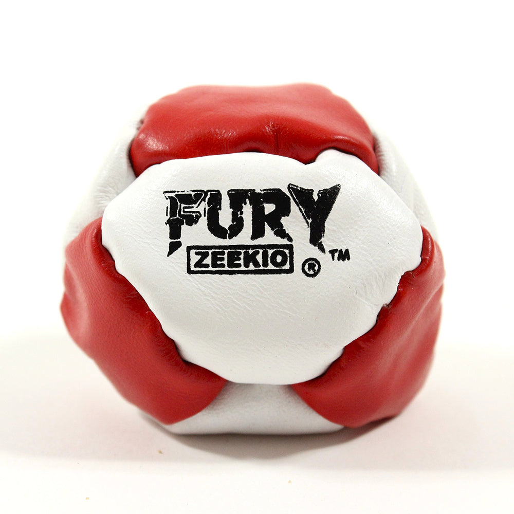 Zeekio The Fury 8 Panel Footbag - Hand Stitched Genuine Leather - Sand Filled Foot Bag — view 5