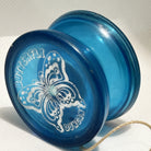 Vintage Duncan Butterfly Yo-Yo - Early 90s Translucent Blue Good Condition — view 4