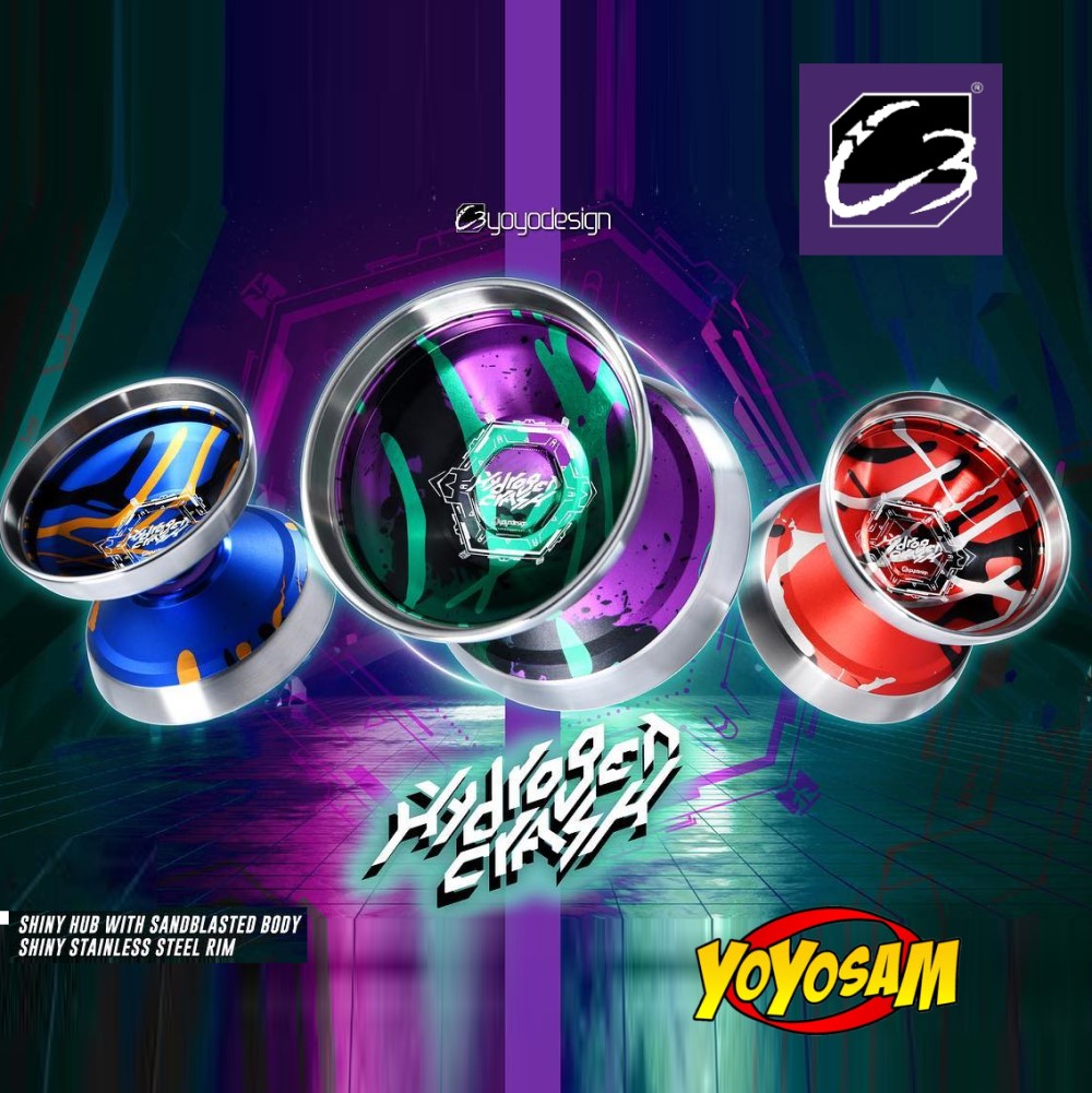 C3yoyodesign Hydrogen Crash Yo-Yo - Bi-Metal YoYo — view 3