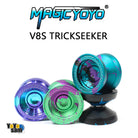 MAGICYOYO V8S Trickseeker Yo-Yo - Aluminum Responsive / Unresponsive Fingerspin YoYo