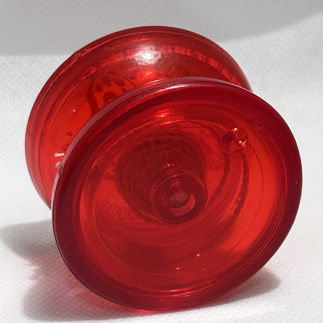 Vintage Duncan Butterfly Yo-Yo - Early 90s Translucent Red Very Good Condition — view 3