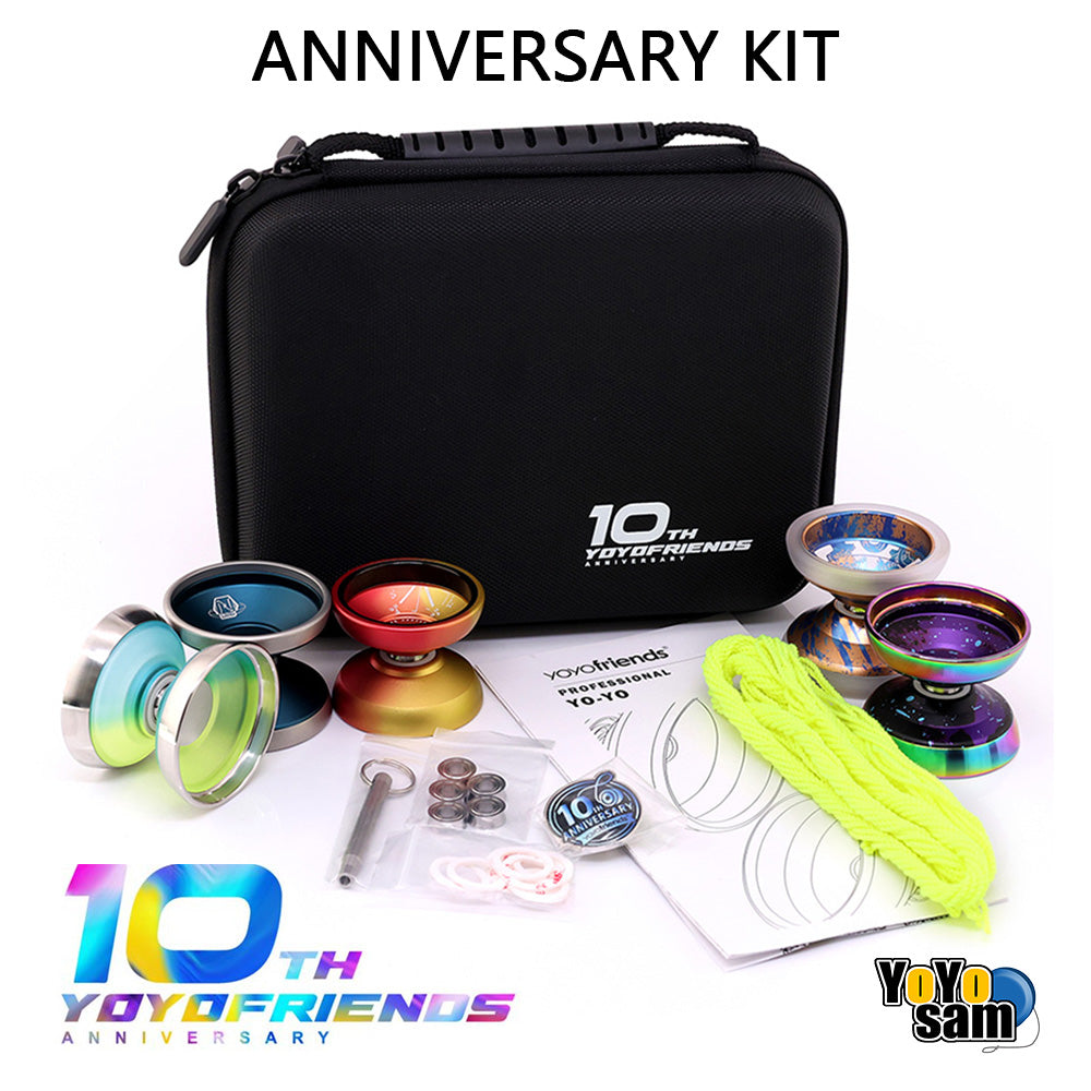 yoyofriends Anniversary Kit - Includes 6th - 10th Anniversary Yo-Yos and many YoYo Accessories!
