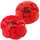 Zeekio Rage Red and Fury Red leather footbag 2-pack