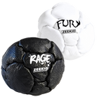 Zeekio Rage Black and Fury White leather footbag 2-pack