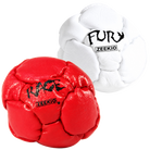 Zeekio Rage Red and Fury White leather footbag 2-pack