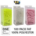 ONE YOYO & EQUIPMENT 100 Pack Fat 100% Polyester Yo-Yo String
