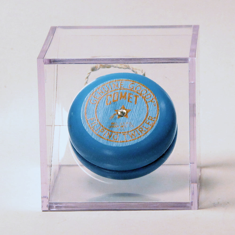 Replica Vintage Collectible Wooden Yo-Yos - Enclosed in Acrylic Display Box — view 5
