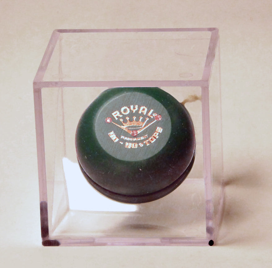 Replica Vintage Collectible Wooden Yo-Yos - Enclosed in Acrylic Display Box — view 14