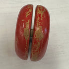 Vintage Goody Master Filipino Twirler Yo-Yo - Wood, 1950s - Red with Gold Seal — view 3
