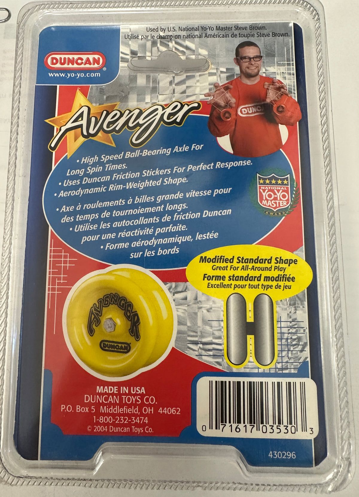 Vintage Duncan Avenger Yo-Yo New in Package Black — view 3