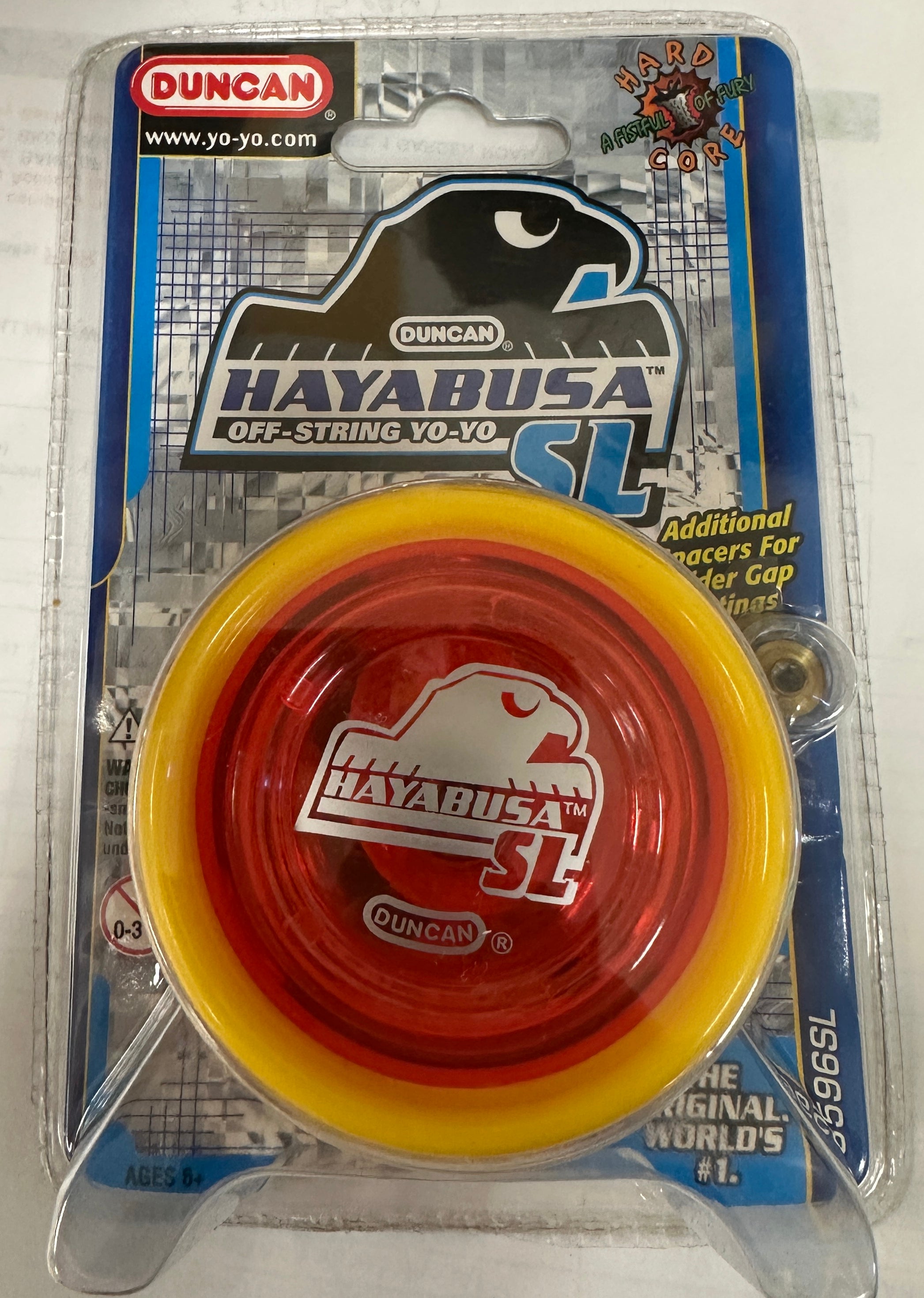 Vintage Duncan Hyabusa SL Yo-Yo New in Package Red w/Yellow