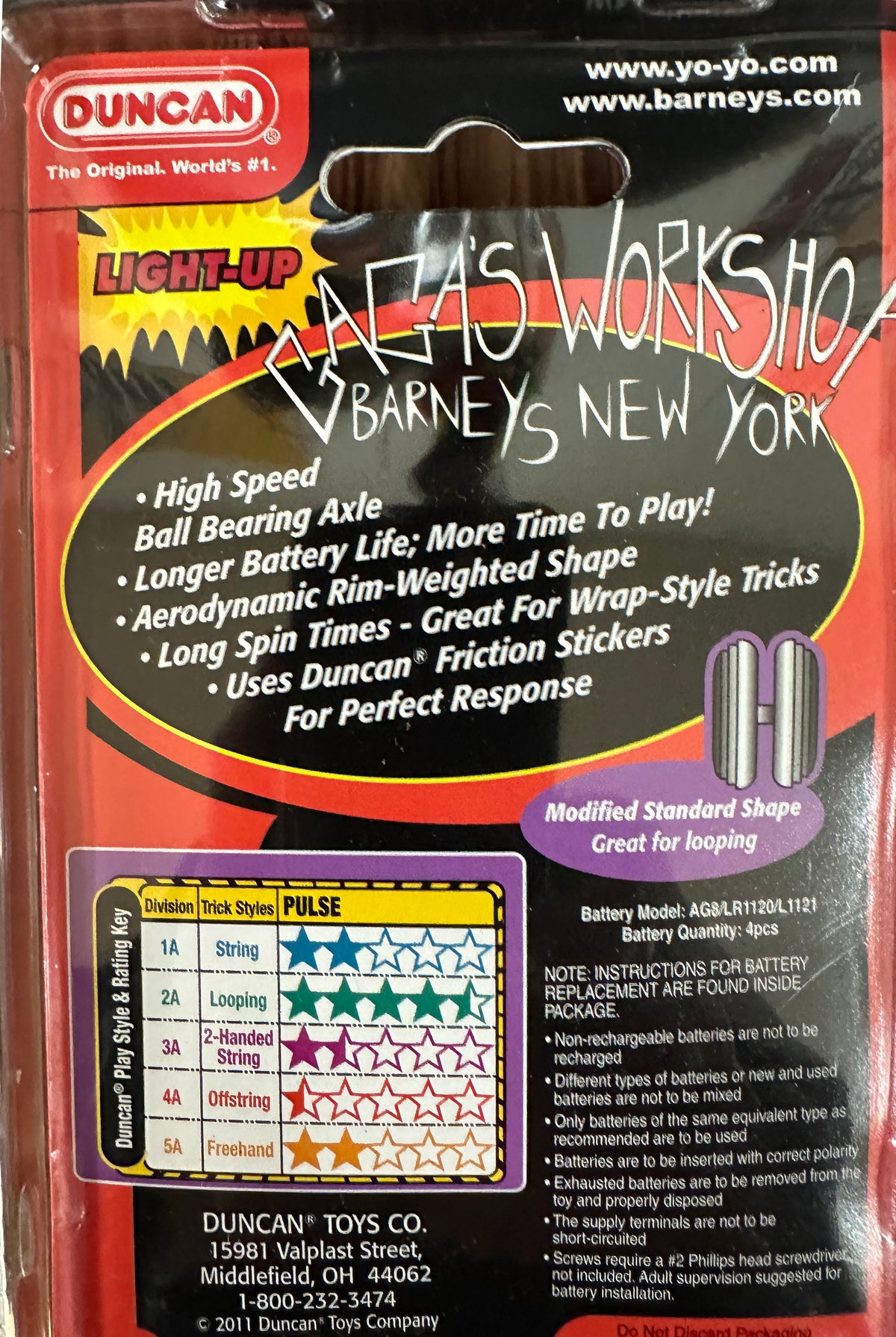 Vintage Barney's New York Duncan Light Up Yo-Yo — view 2