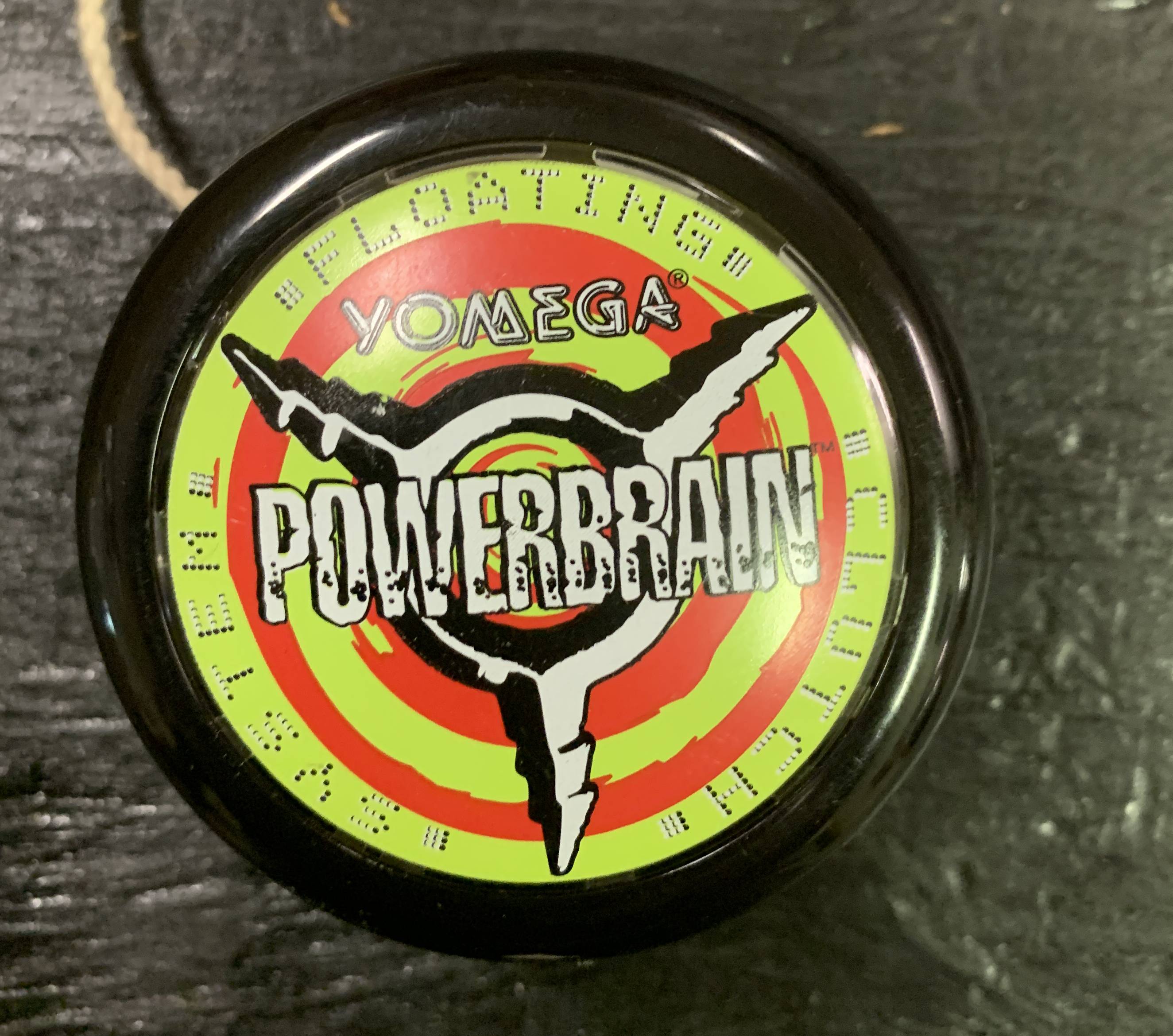 Vintage Yomega Power Brain 2000 Yo-Yo- Floating Clutch - Black