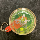 Tiny little vintage Yomega Yo-Yo Key chain - 1.25" Excellent Cond. Yellow Stealth — view 2