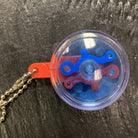 Tiny little vintage Yomega Yo-yo Key chain - 1.25" Excellent Cond. Blue Hyper brain — view 2