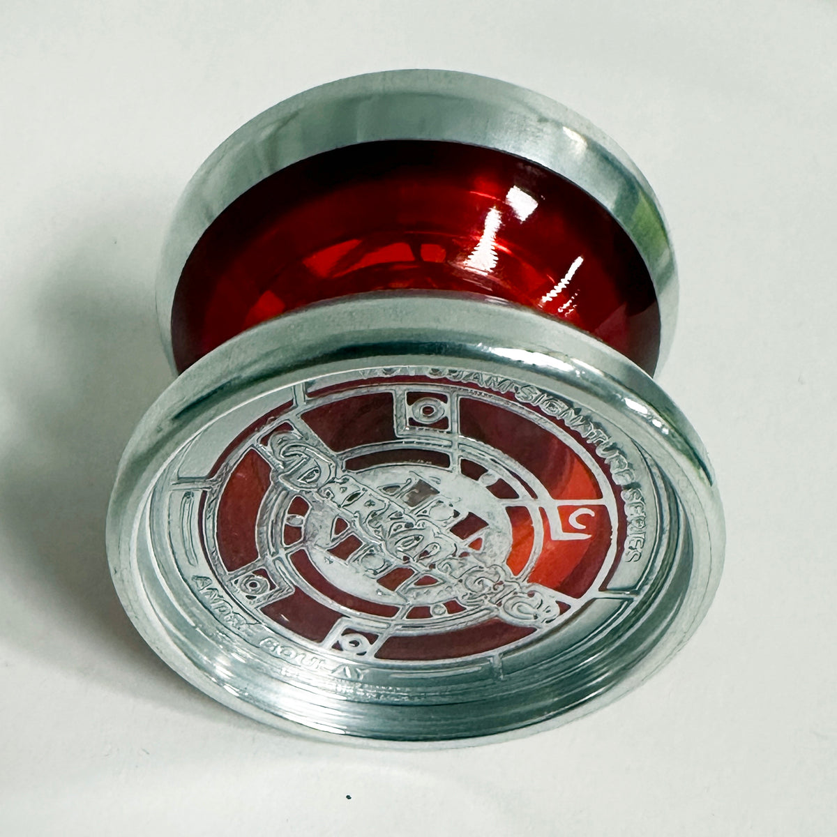 Vintage Andre Boulay Signature YoYoJam Dark Magic Yo-Yo- Red, New — view 3