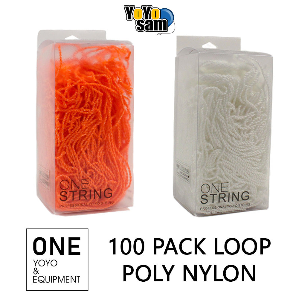 ONE YOYO & EQUIPMENT 100 Pack Looping Polyester Nylon Blend Yo-Yo String