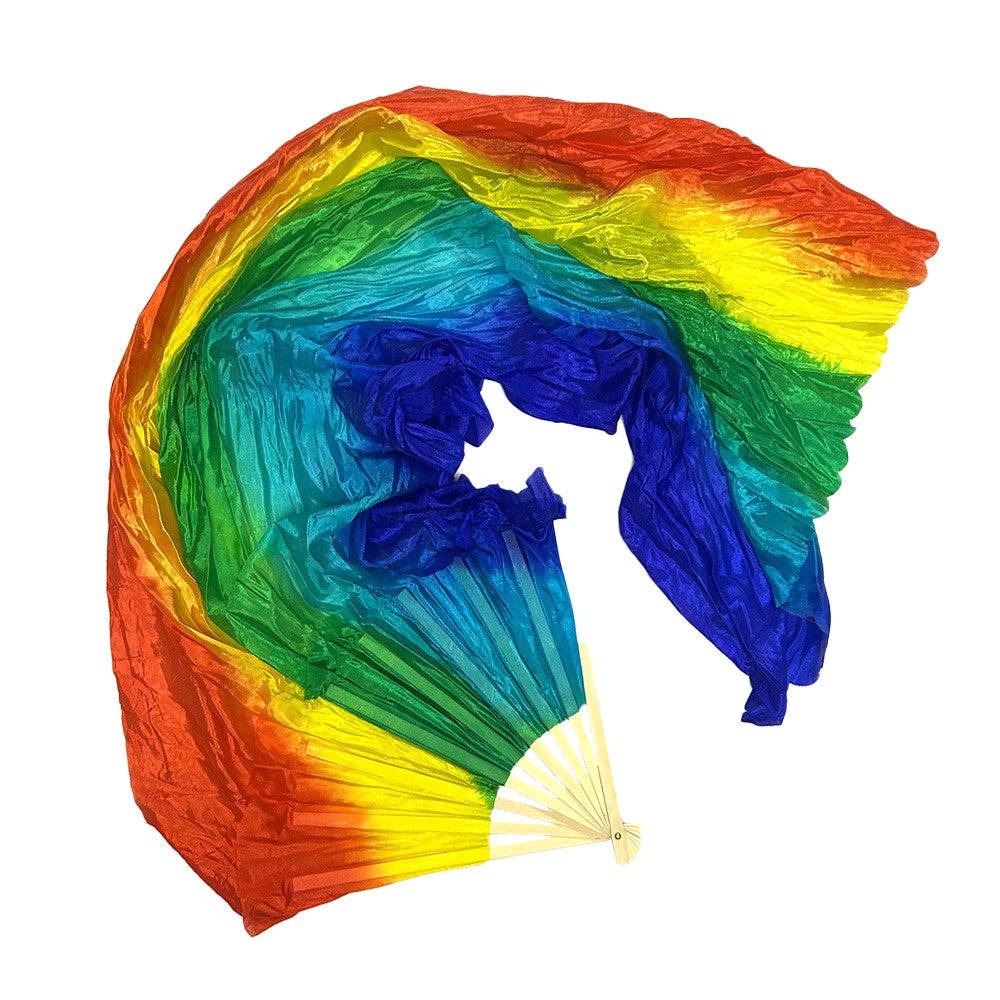 Mougee Silk Fan - For Dance, Festivals, or Just for Fun (Sold Individually) — view 13