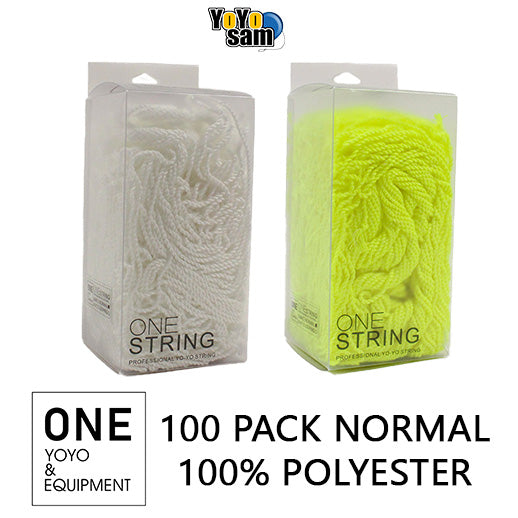 ONE YOYO & EQUIPMENT 100 Pack Normal 100% Polyester Yo-Yo String