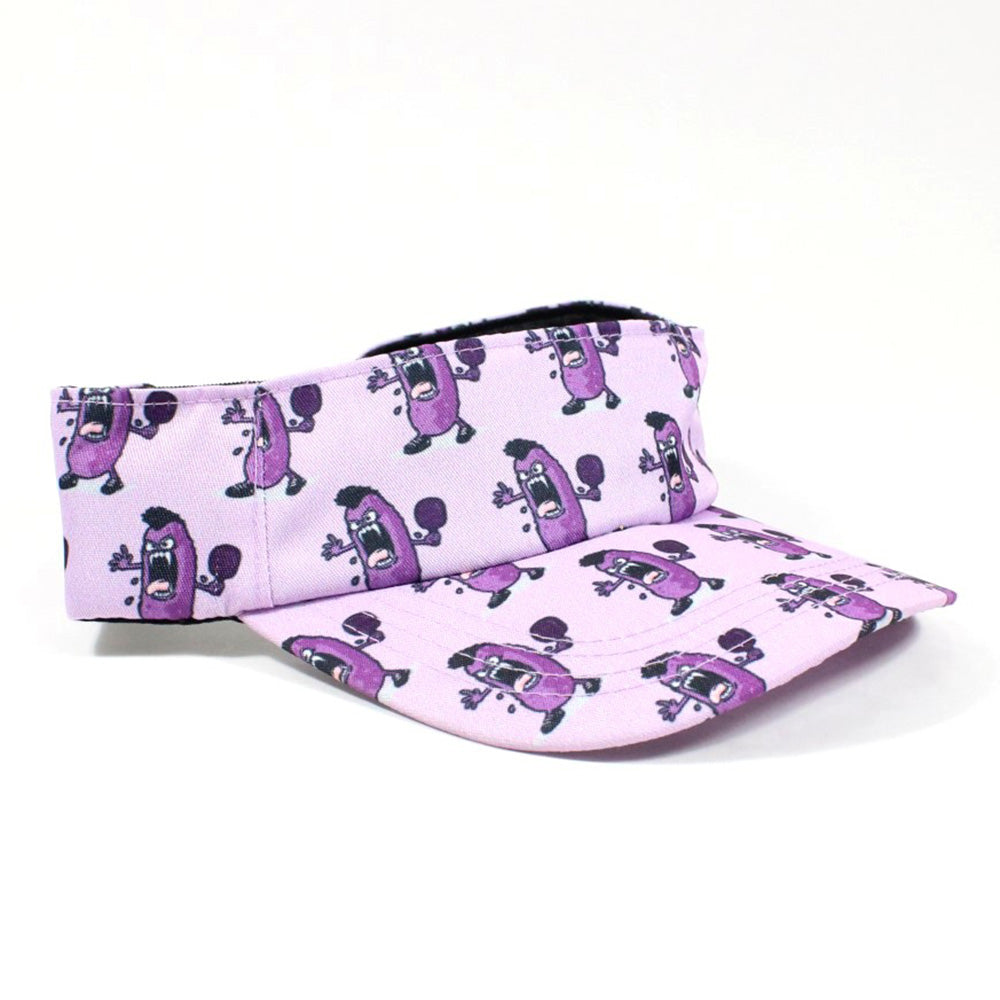 Pickle Monsters Adjustable Pickleball Visor - Adjustable One Size Fits All Sun Visor - Featuring the Dreaded Pickle Monster