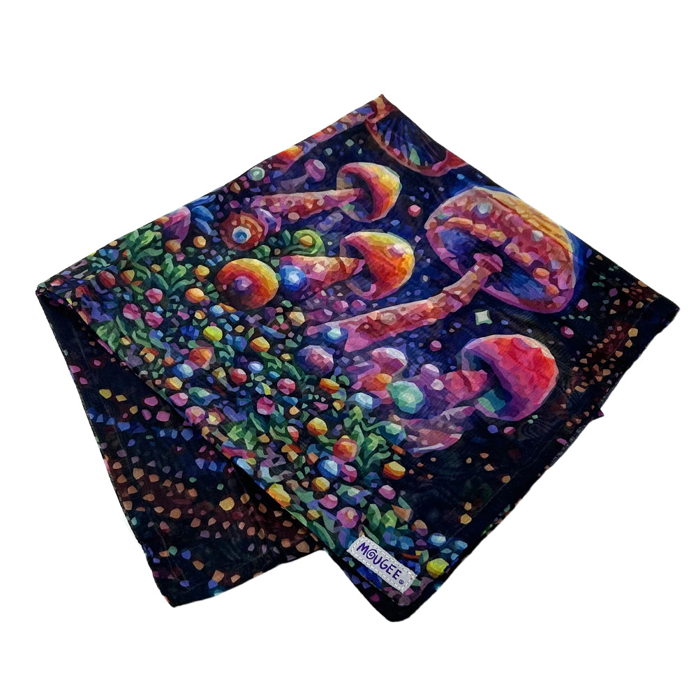 Mougee Head Scarf / Bandana in Fan favorite Mougee Designs- Two Sided Prints. — view 21