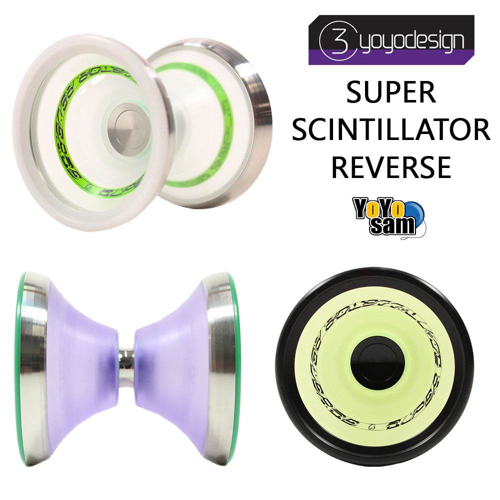 C3yoyodesign Super Scintillator Reverse Yo-Yo - 4-Material - Simpson Wong Signature YoYo