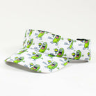 Pickle Monsters Adjustable Pickleball Visor - Adjustable One Size Fits All Sun Visor - Featuring the Dreaded Pickle Monster
