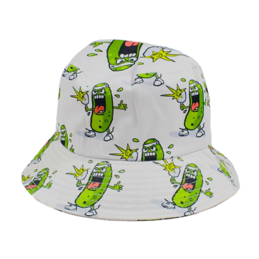 Pickle Monsters Bucket Hat - Fun Pickleball Hat Featuring the Dreaded Pickle Monster Crew — view 14