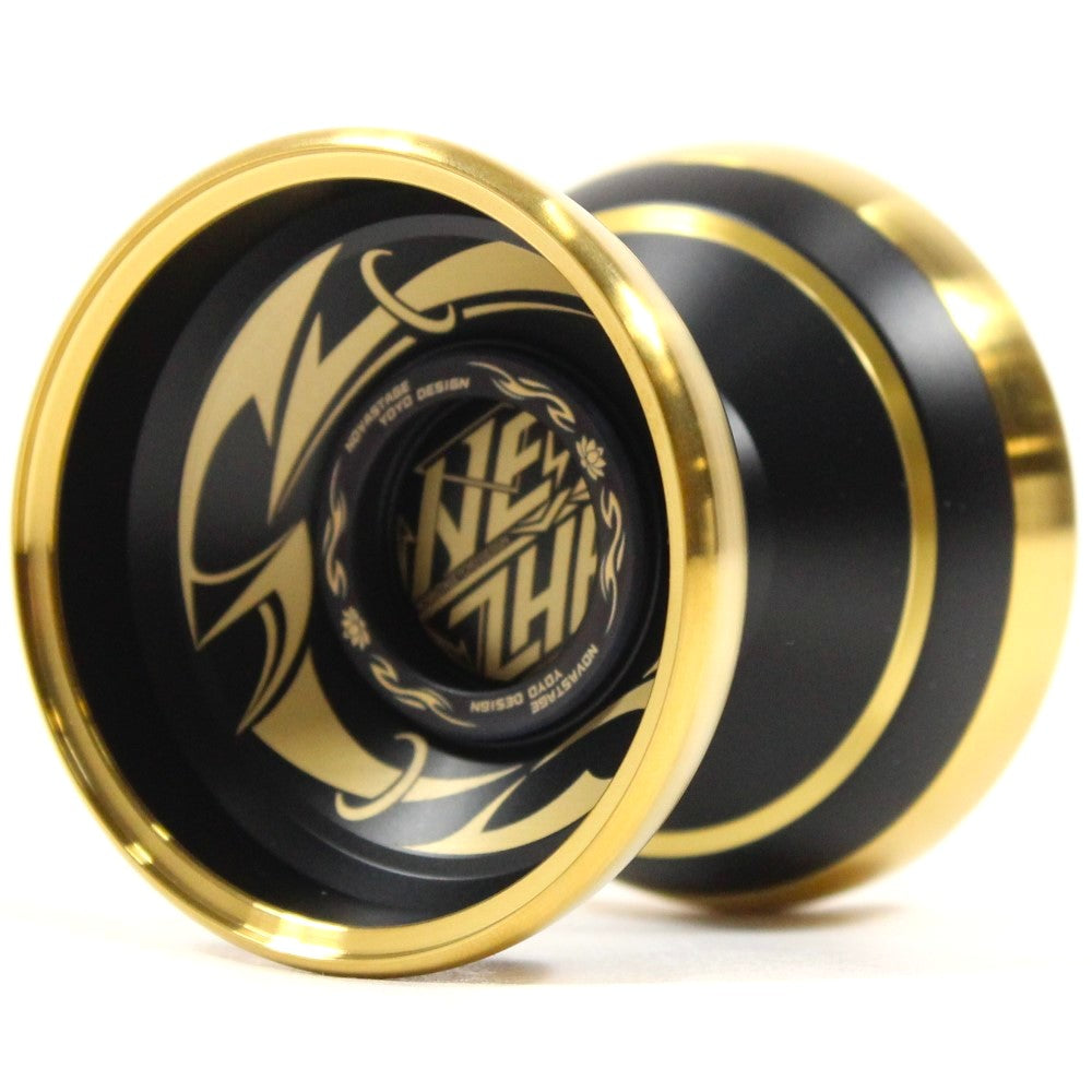NOVASTAGE Nezha Yo-Yo - Bi-Metal YoYo with Attachable PC Rings - Zhu Hang Feng Signature — view 2