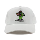 Pickle Monsters Hat - 5 Panel Laser Perforated Cap - Adjustable with Embroidered Pickle Monster Design — view 8