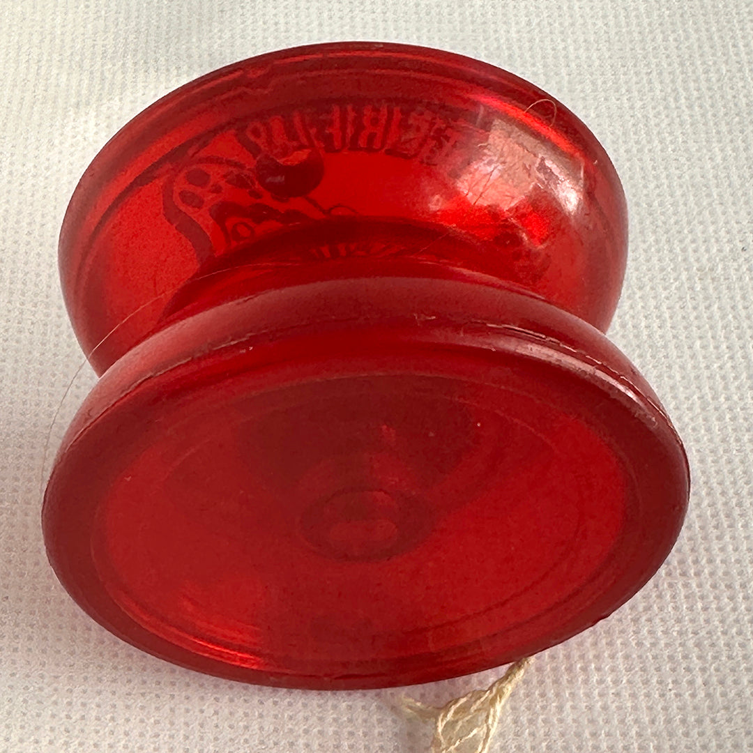 Vintage Duncan Butterfly Yo-Yo - Early 90s Transluscent Red Very Good Condition — view 4