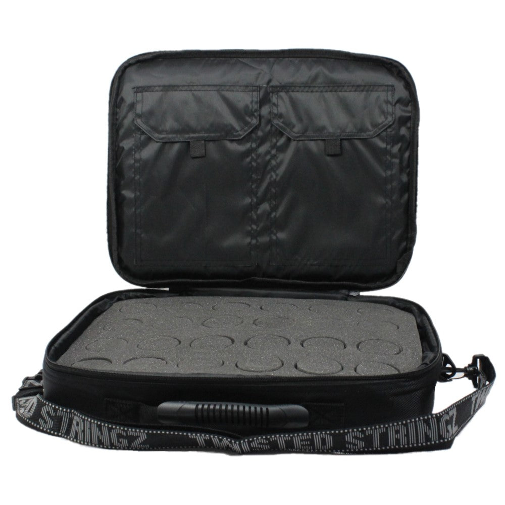 Twisted Stringz Deluxe Yo-Yo BIG Bag - YoYo Carry Case - Holds 24 Yo-Yos- Triple Stitch Shoulder Strap - Double Graphics —