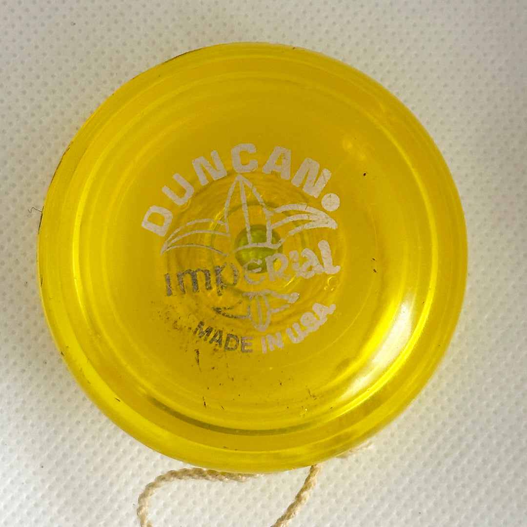 Vintage Duncan Fluer-de-lis Imperial Yo-Yo -Yellow- Very Good Condition-Made in USA