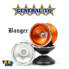 GENERAL-YO Banger Yo-Yo - Bi-Metal - 6061 Aerospace Aluminum with Stainless Steel Rings YoYo