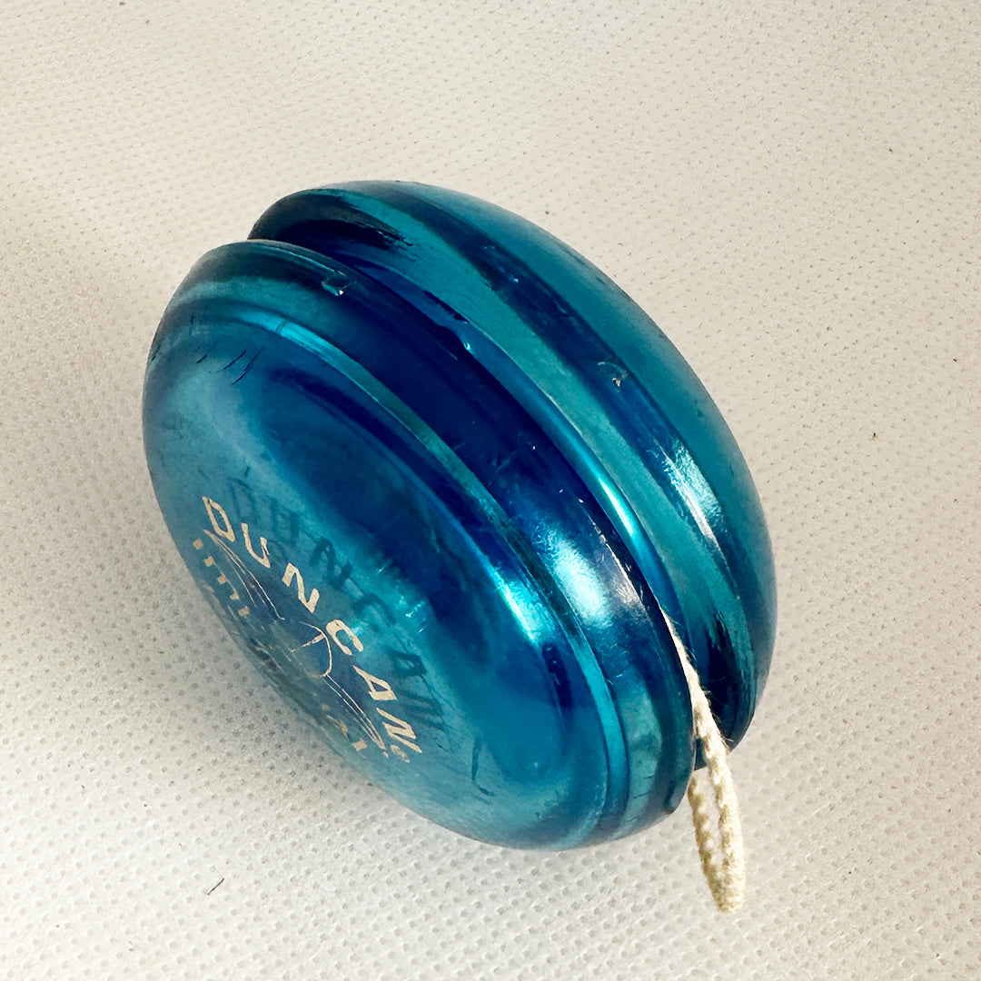 Vintage Duncan Imperial Yo-Yo - Blue- Fair Condition Made in USA — view 4