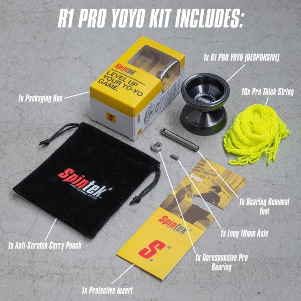 Spintek R1 Pro Yo-Yo - Responsive YoYo with Unresponsive Bearing Kit Included — view 2