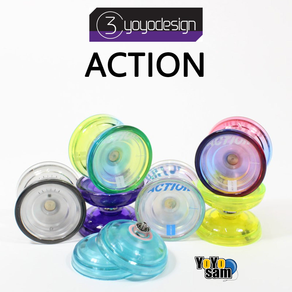 C3yoyodesign Action Yo-Yo - Plastic Fingerspin YoYo