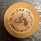 Vintage Jennifer Baybrook Hummingbird wooden yo-yo very good condition — view 2