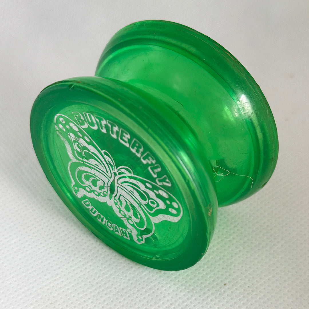 Vintage Duncan Butterfly Yo-Yo - Early 90s Transluscent Green Very Good Condition