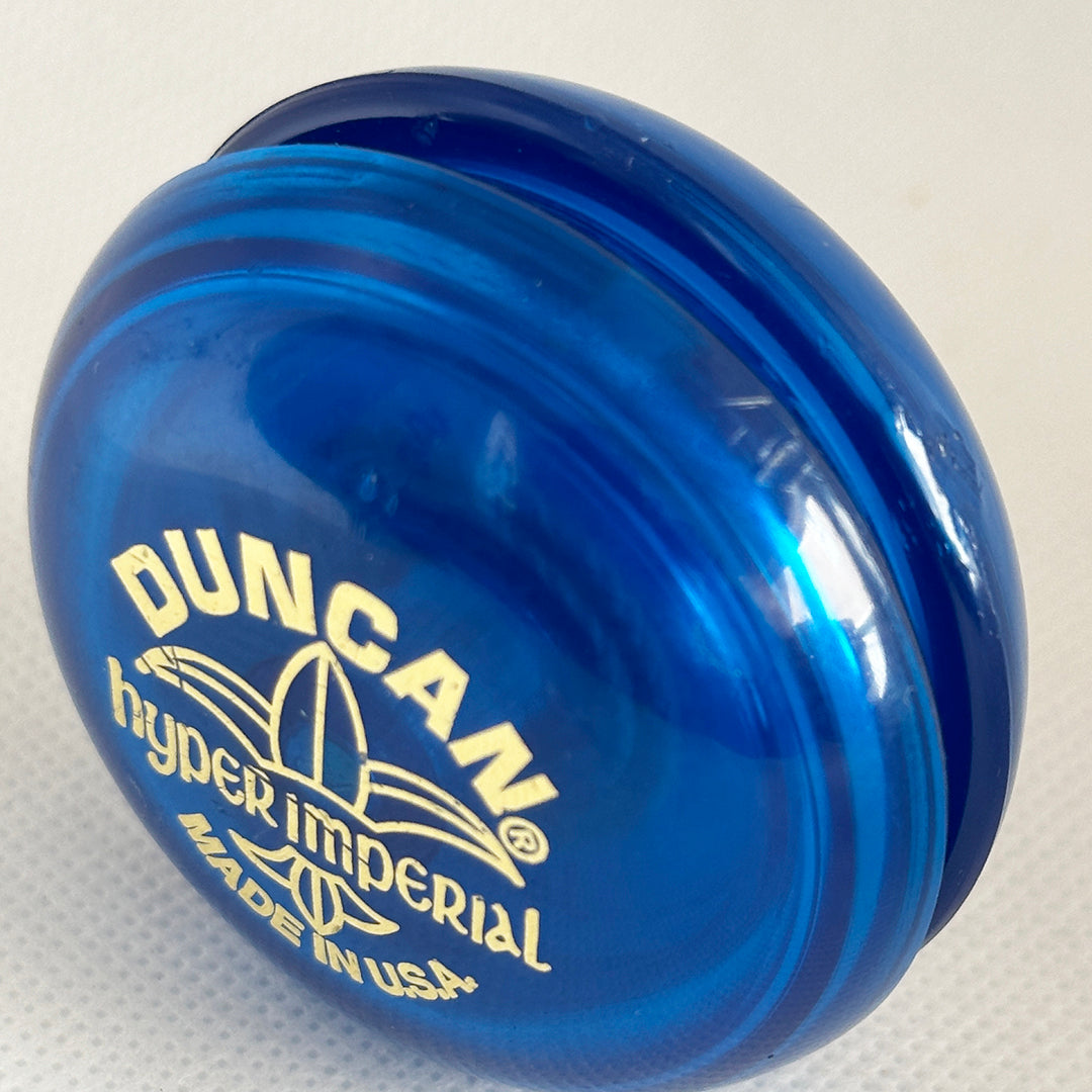 Vintage Duncan Hyper Imperial Yo-Yo - Blue- Very Good/Excellent Condition — view 2