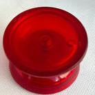 Vintage Duncan Butterfly Yo-Yo - Late 90s Transluscent Red with white imprint Very Good Condition — view 2