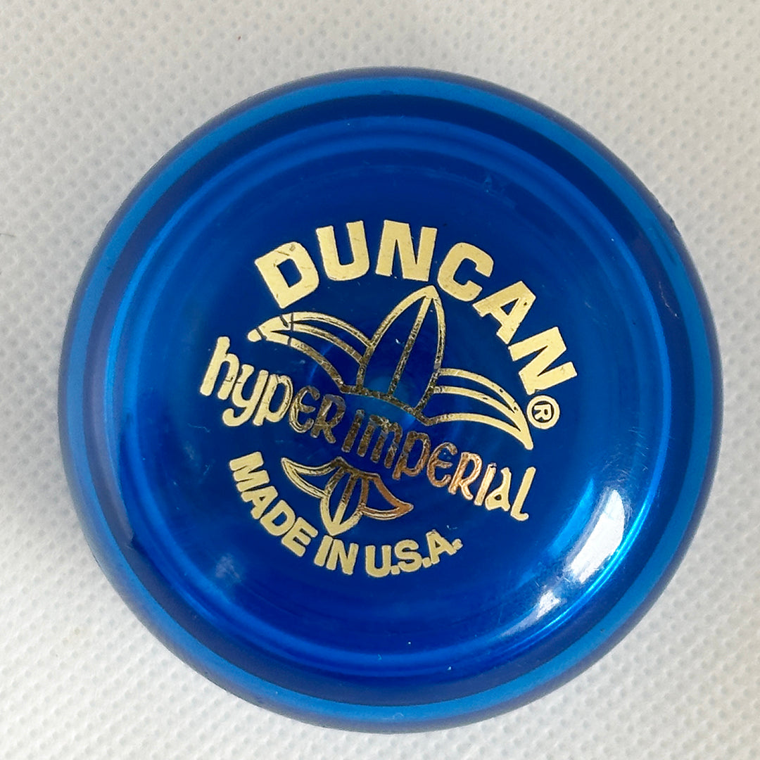 Vintage Duncan Hyper Imperial Yo-Yo - Blue- Very Good/Excellent Condition — view 4