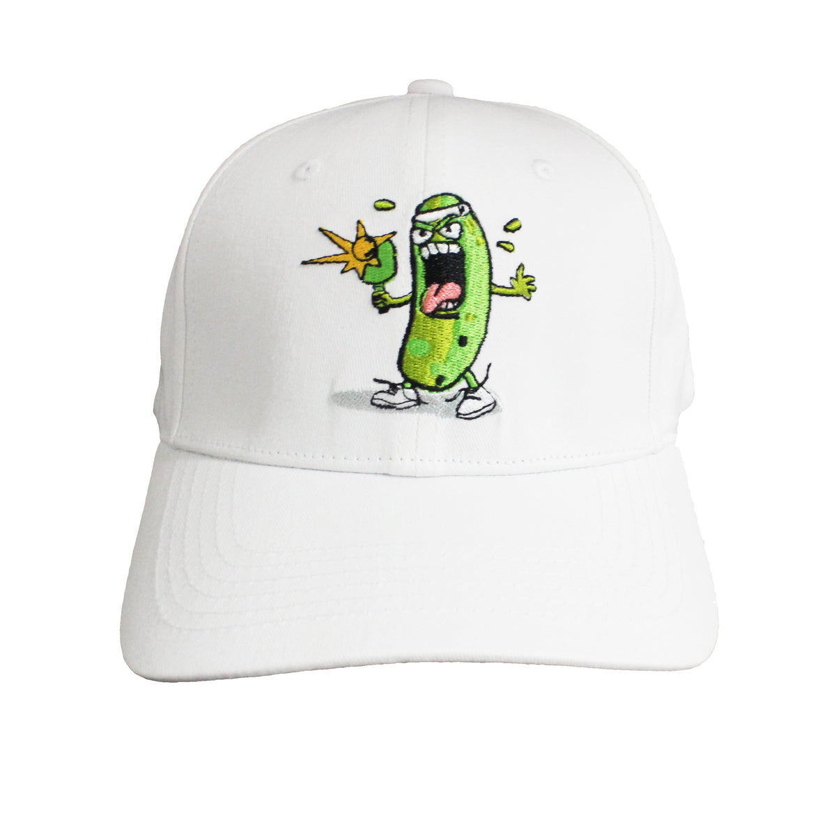 Pickle Monsters Baseball Hat - Adjustable Cap with Embroidered Pickle Monster Design — view 2