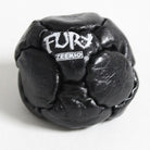 Zeekio Fury Black genuine leather sand-filled footbag