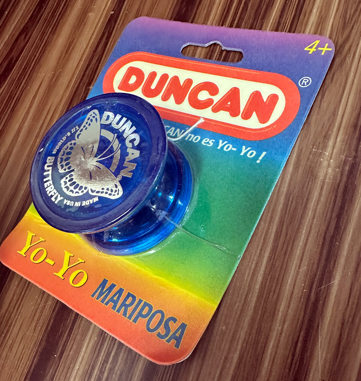 Vintage Duncan -Spanish Language Butterfly (Mariposa) Yo-Yo Distributed by Hasbro — view 2