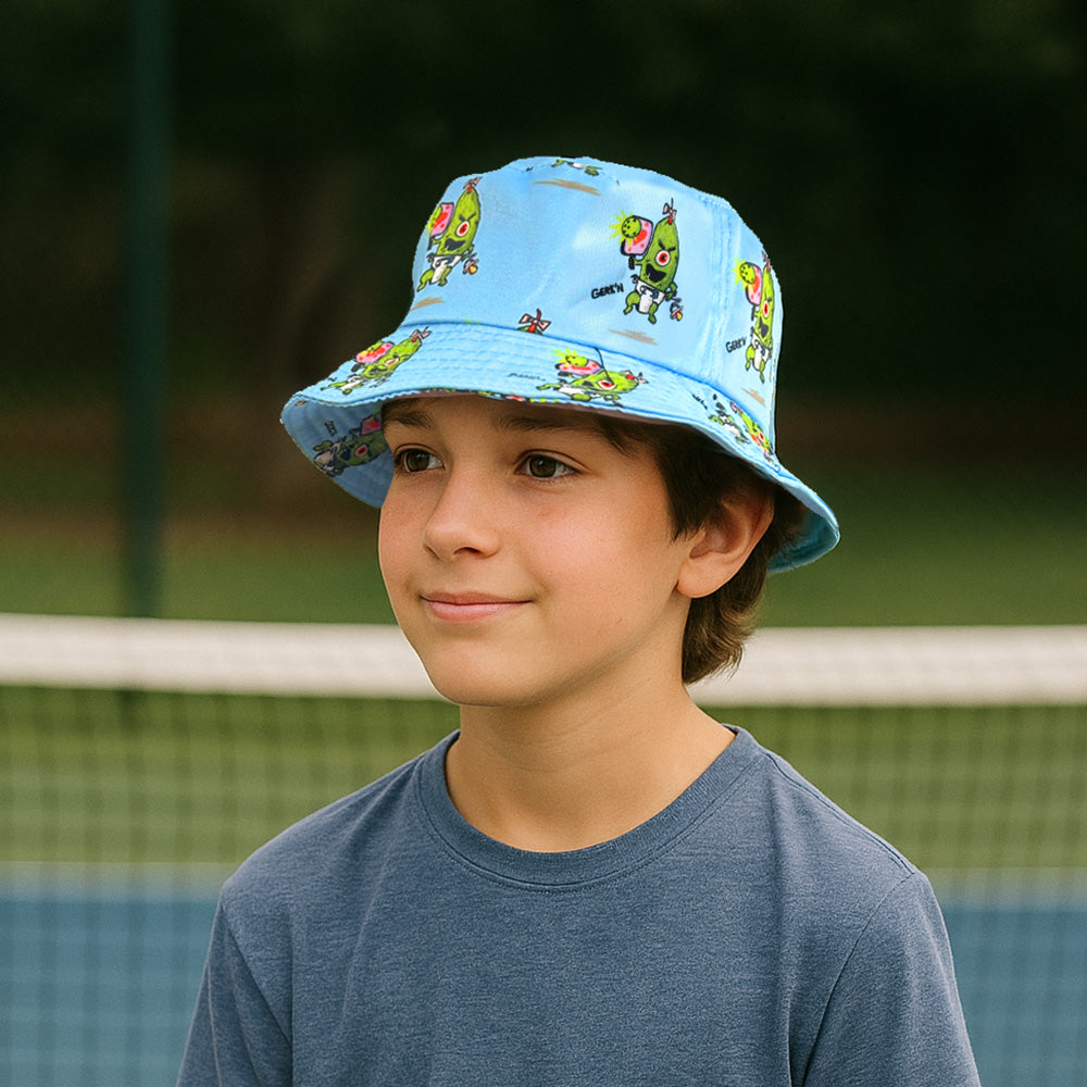 Pickle Monsters Bucket Hat - Fun Pickleball Hat Featuring the Dreaded Pickle Monster Crew — view 3